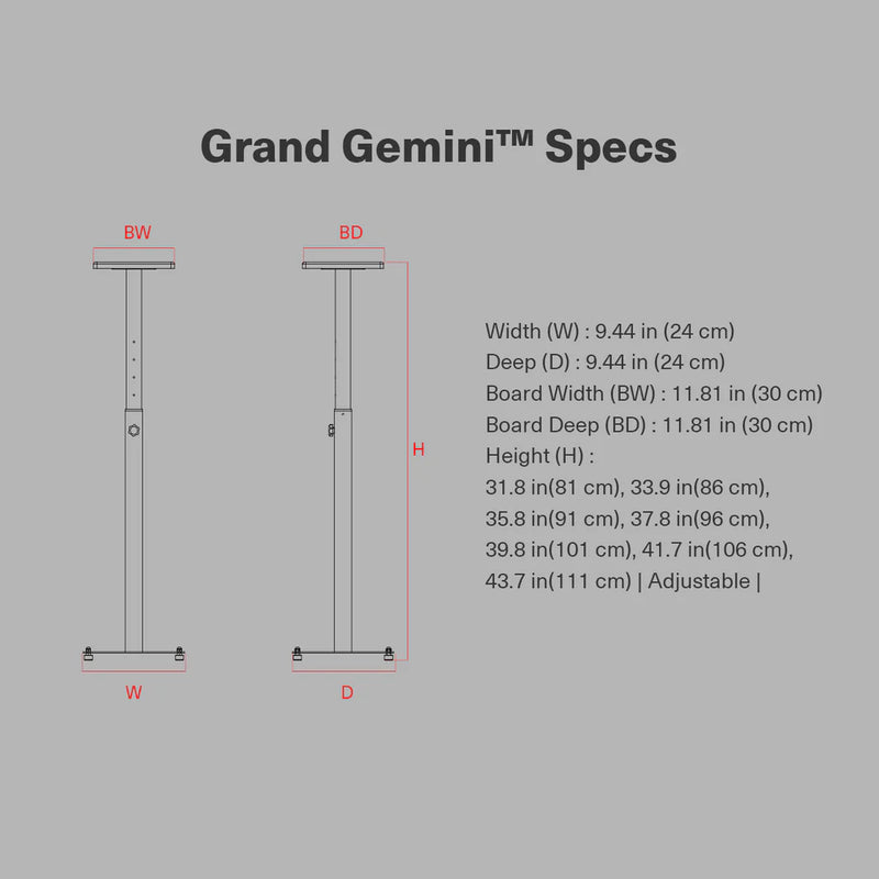 Grand Gemini Studio Monitor Stand